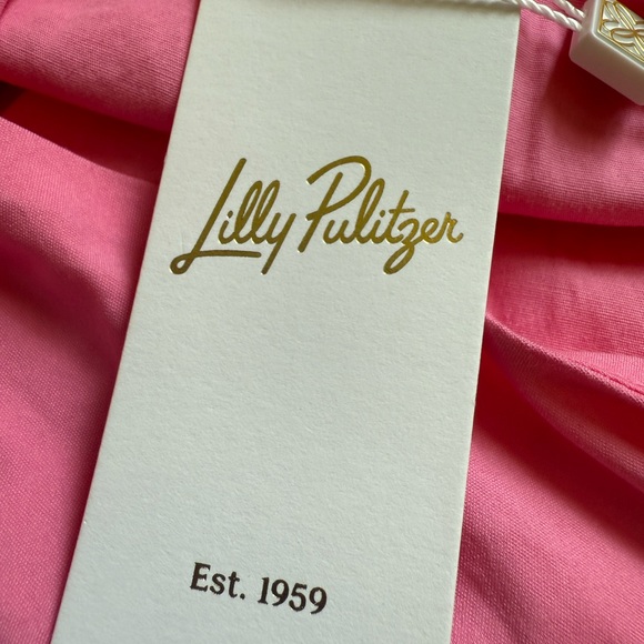 Lilly Pulitzer Lucilyn One Shoulder Midi Dress Confetti Pink Retails $278 Boho - Picture 10 of 12